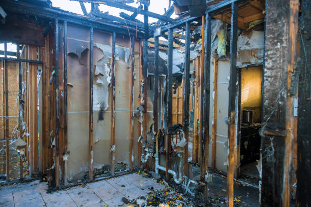 Professional Fire Damage Removal technician working in Goldsboro, NC